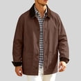 thumbnail image 5 of Rvwovn Barn Jacket for Men, Button Down Vintage Casual Work Jakcet with Patch Pockets, Spring Fall Outdoor Wear, 5 of 7