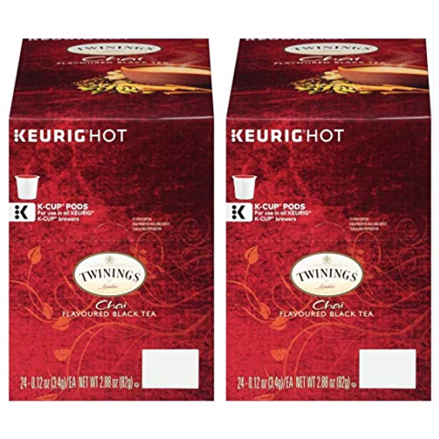 Twinings Chai Tea Keurig KCups, 48 Count