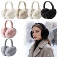 thumbnail image 1 of Sentmoon Ear Muffs Winter Ear Muffs Winter Fleece-Lined Foldable Ear Muffs Plushes Faux Rabbits Furs Ear Warmers Windproof Cold Weather Protection with Adjustable Bands, 1 of 7