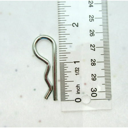 Hitch Pin Clip  9/64 inch Diameter X 1 3/4" length  Zinc Plated Spring Steel