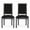 Black, variant on Noble House Robin French Wood Upholstered Dining Chair, Set of 2, Brown