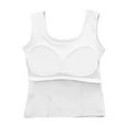 thumbnail image 3 of TKLPEHG Tank Tops for Women Crewneck Basic Tank Tops Fashion Comfy Casual Lightweight Sleeveless T Shirts Classic Solid Color Loose Blouses (White,Free Size), 3 of 6