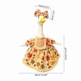 thumbnail image 4 of Porch Goose Outfits, Halloween Goose Outfit Spring Costume Set, Dress with Straw Hat and Sunglasses for Lawn Patio Yard Outdoor Decor (#24, 23in), 4 of 10