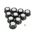 thumbnail image 1 of Unique Bargains 10Pcs 6mm Knurled Shaft Insert Dia Potentiometer Control Knobs w Screw Inside, 1 of 3