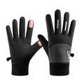 thumbnail image 1 of Guantes de esquí de invierno impermeables para hombre, guantes de ciclismo para correr y conducir (negro), 1 of 4