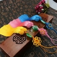 thumbnail image 2 of U8MO High Quality Chinese Knot Sunflower Jade Pendant Ice Silk Tassel Home Decor-5# green, 2 of 9