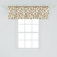 thumbnail image 2 of Ambesonne Tea Party Valance Pack of 2, Croissant French Press, 54"X18", Pale Orange Multicolor, 2 of 4