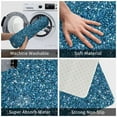 thumbnail image 3 of Gukieu Blue Glitter Print Dust-proof Floor Mats, Water-absorbent and Non-slip Flannel Door Mats 16x24in, Home Decoration Suitable for Kitchen, Bathroom, Garage, 3 of 7