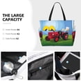 thumbnail image 3 of Gaeub Tractor on farming land Print Beach Bag,Large Tote Bag,Waterproof Sandproof Women Tote Bag,Pool Bag with Zipper for Gym Grocery Travel, 3 of 7