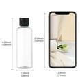 thumbnail image 3 of LISAPACK 3.4Oz Travel Bottles with Flip Cap (5 Pcs) Empty Transparent Dispenser Container for Travel Size Cosmetics (100ml, Clear), 3 of 7