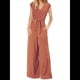 thumbnail image 2 of Conjuntos de Dos Piezas de Verano para Mujer 2025, Top Corto con Cinturón, Mangas y Cuello en V, Pantalones Anchos, Chándal Informal. Naranja XL, 2 of 7