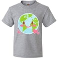 thumbnail image 3 of Inktastic Happy Earth Day with Hearts Youth T-Shirt, 3 of 5