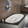 thumbnail image 4 of Malibu Home Marco Oval Massaging Air Jet Bathtub 66"x 42"x 22" in White, 4 of 5