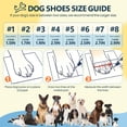 thumbnail image 3 of ROZKITCH 4PCS Dog Boots,Anti-Slip Adjustable Small Dog Shoes for Hot Pavement Hardwood Floors Winter Snow Hiking with Reflective Straps,YellowOrange,#1, 3 of 9