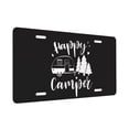 thumbnail image 2 of KAKALAD Camper Happy Camping 3 Aluminum Universal Car Vehicles License Plate 6" x 12" (4 Holes), 2 of 9