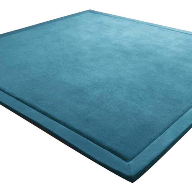 Verdickung Korallen Samt Teppich Kinder Krabbeldecke Weiche Tatami Teppiche Kinder rutschfeste Vergrößern Spielmatte (Grau, 150 * 200CM) Zhivalor BST3003947-1