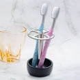 thumbnail image 4 of Stainless Steel Toothbrush Stand, 4 Slots Multi-Purpose Metal Storage Organizer, For Home Office Bathroom Vanity Countertop, Stable Base, Durable, Organizes Toothbrushes Pencils Cosmetic Brushes, 4 of 9