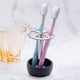 thumbnail image 4 of Soporte para cepillos de dientes de acero inoxidable | Organizador multiusos de 4 ranuras | Almacenamiento metálico moderno duradero, blanco, 12x7cm | Para baño, tocador, oficina, encimera, cocina, 4 of 9