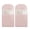 Pink, variant on SaKAGURO 10 pack 43" Clear Garment Bags, Clothing Dust Covers, Suit Bags for Closet Storage and Travel for Coat, Sweater, Shirts, Jacket