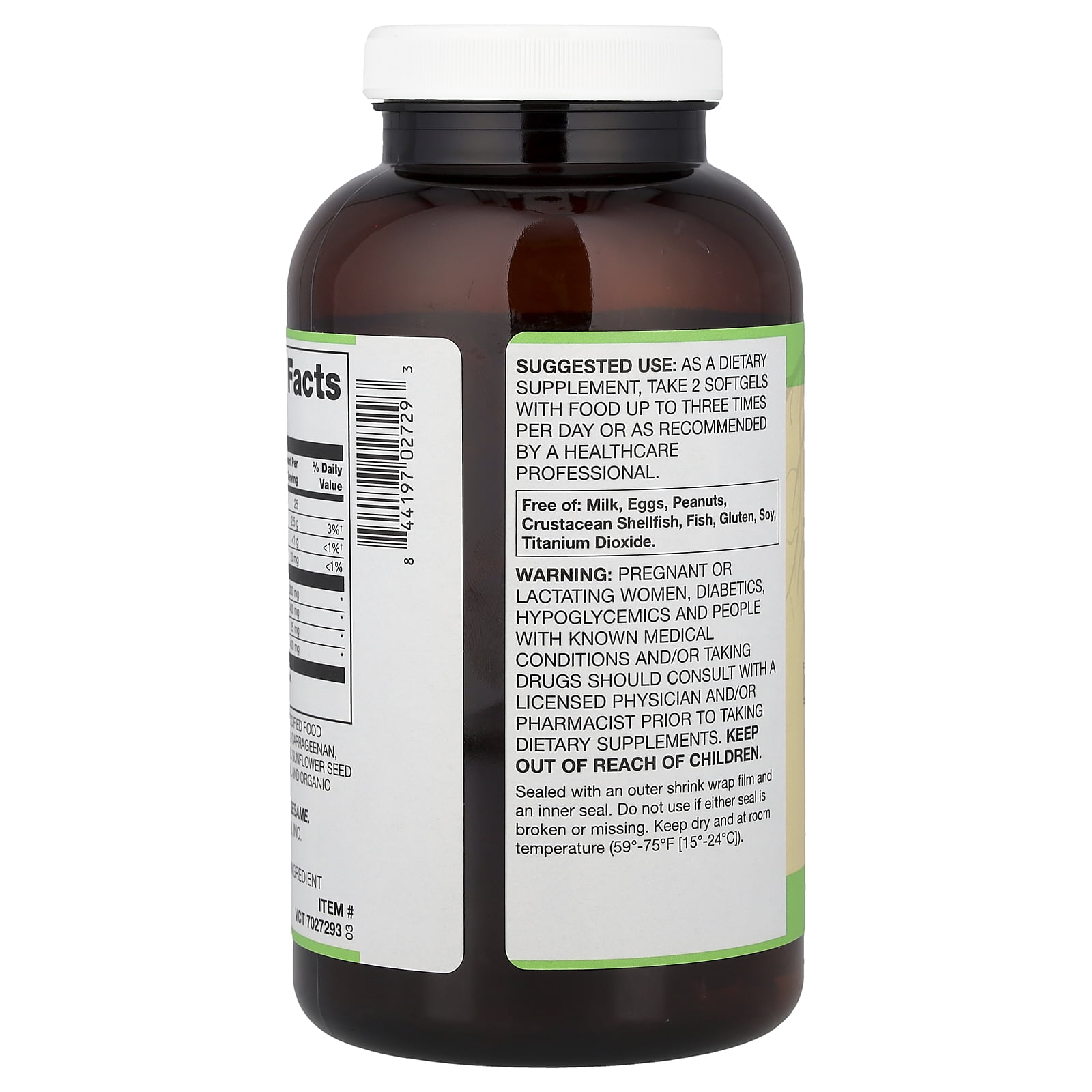 Vitacost Root2®, Plant-Based Omega 3-6-9, 180 Softgels