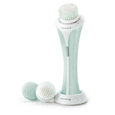Remington Reveal Facial Cleansing Brush with Dual Power Motion & 3 Anti-Microbial Heads, Mint,