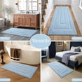 thumbnail image 6 of Bathroom Rug 24x48 Inch Soft Absorbent Microfiber Bathroom Runner Rug, Washable Bath Runners Rugs for Bathrooms Non Slip Bath Rugs for Shower Tub,Light Blue, 6 of 7