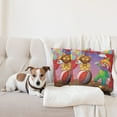 thumbnail image 4 of Ambesonne Circus Throw Pillow Cover 2 Pack, Lion Clown Performance, 16", Multicolor, 4 of 5