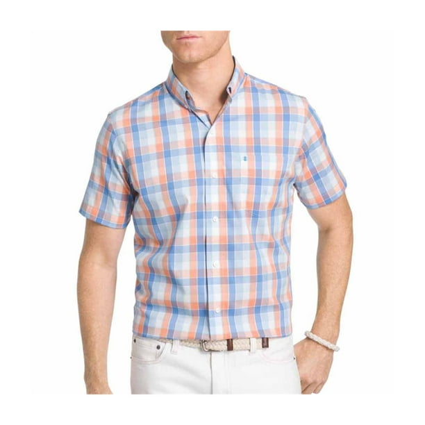 IZOD - IZOD Mens Advantage Plaid Button Up Shirt - Walmart.com ...