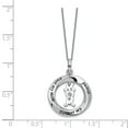 thumbnail image 2 of Sterling Silver Cubic Zirconia Mom Pendant Necklace, 2 of 6