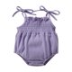thumbnail image 1 of Gibobby Pañalero de algodón sin mangas de Color sólido para niñas pequeñas, mono para recién nacidos, ropa para niños, moda(Morado, 3-6 Meses), 1 of 4