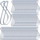 thumbnail image 1 of 100 Paquetes Clips de Gancho de Techo Ganchos para Azulejos de Techo Clips de Barra en T Clips de Techo abatibles para Oficina Aula Decoración del Hogar y Boda Letrero Colgante de Azulejos Suspendidos, 1 of 1