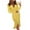 Yellow, variant on Odeerbi Dresses for Women 2025 Casual Maxi Dresses Autumn V-Neck Bronzing Erogenous Long-Sleeved Mid-Skirt Dress Skirt Slit Slim Dress Silver