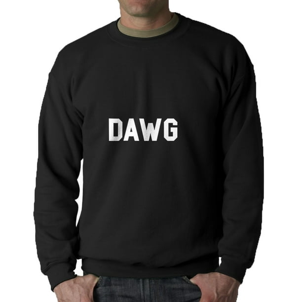 Dawg Internet Argot Mots Sweat-Shirt Noir pour Hommes