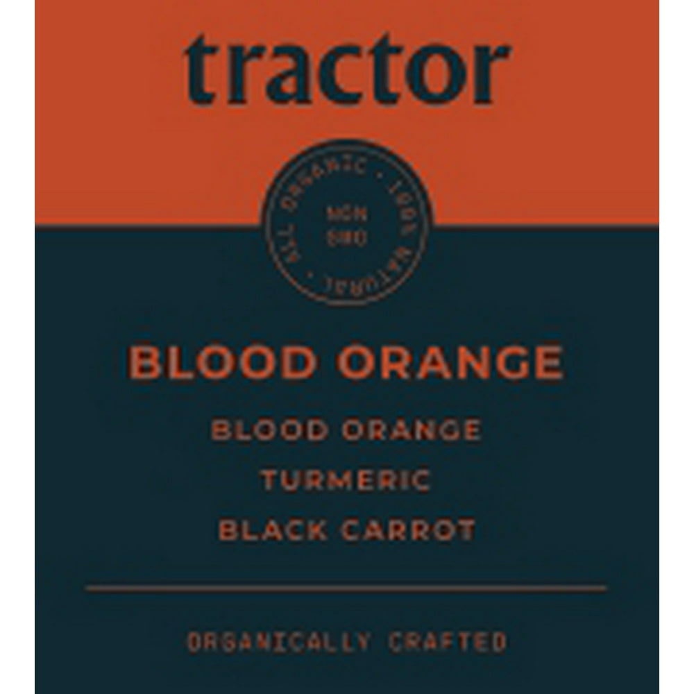 Tractor Beverage Co 6282 Tractor Beverage Co Organic Blood Orange Soda