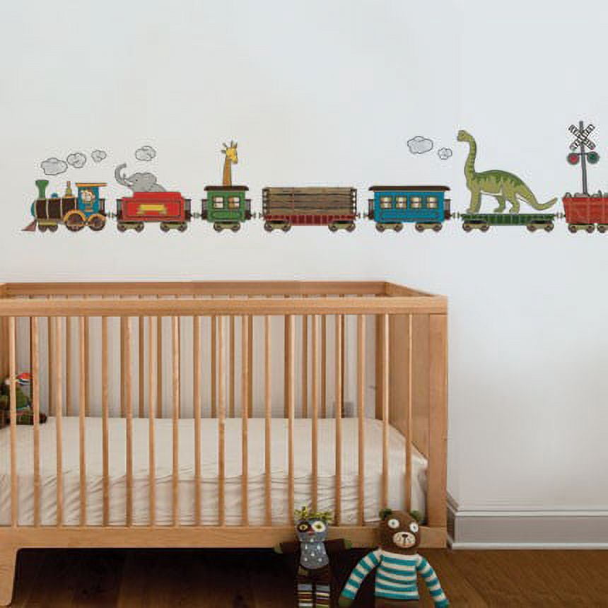 Animal Train Vinyl Wall Stickers