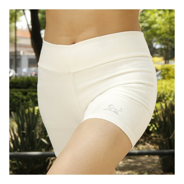 Short Deportivo Mujer Grande ExGrande Short de Licra para Mujer de Algodon Blanco Red Baboon Modelo Spart Shorts Deportivos para Mujer Licra Flexible. Walmart en linea