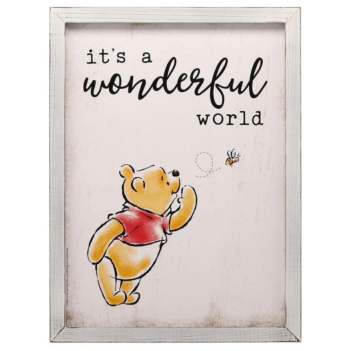 Winnie The Pooh Wood Framed Wall Decor