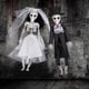thumbnail image 4 of Estatua de esqueleto de Halloween Billuyoard pareja novia y novio decoración, 4 of 6