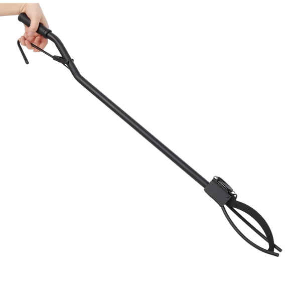 Heavy Duty 40 Inch Fire Tongs Log Grabber Rustproof Steel Firewood Tool for Fire Pit Outdoor Bonfire & Campfire