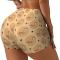 thumbnail image 2 of Kdxio Squirrel And Nuts Print Workout Shorts for Women Seamless Soft Smooth Gym Yoga Scrunch Active Shorts, 2 of 9