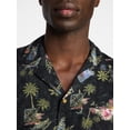 thumbnail image 4 of George Men's Relaxed Fit Printed Camp Shirt with Short Sleeves, Sizes S-3XLT, 4 of 5