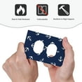 thumbnail image 6 of Kll Nautical Themed Simple Anchors Wall Plate,Gloss Finish,Standard Size 1 - 5" X 3", Polycarbonate Thermoplastic,Electric Receptacle Plug Covers, 6 of 8