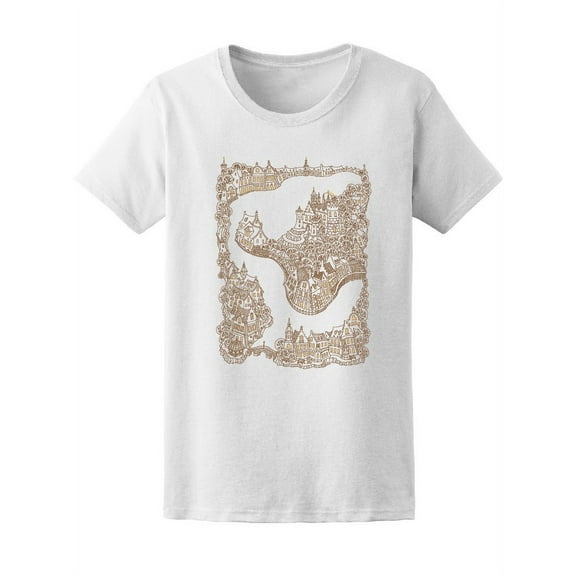 Fantasy Medieval Fairy Tale Town Tee Women's -Image by Shutterstock