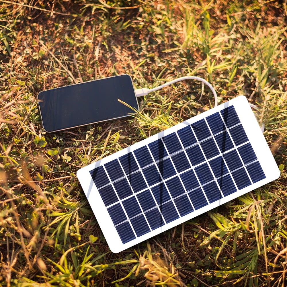 BLEEUS 20W 5V Solar Panel Charger Type-c Battery Charger Solar Panel With 3-Meter Cable Electronic spare parts (A)