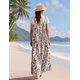thumbnail image 4 of Mono YESNO casual de pierna ancha con estampado floral bohemio para mujer, talla L, 4 of 5