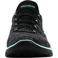thumbnail image 2 of Skechers Women's Summits-Quick Getaway Black/Aqua Sneaker 7.5 M US, 2 of 5