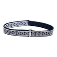 thumbnail image 3 of Women Stretch Belt Adjustable Invisible Belts with Flat Buckle No Show Belts Navy Floral, 3 of 9