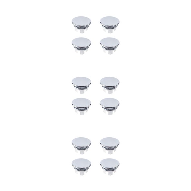 VONKY 4bags Convenient Circular Overflow Hole Cover - Easy Installation And Maintenance Ceramic Wash Basin Overflow Hole Cover Double layer 3Set