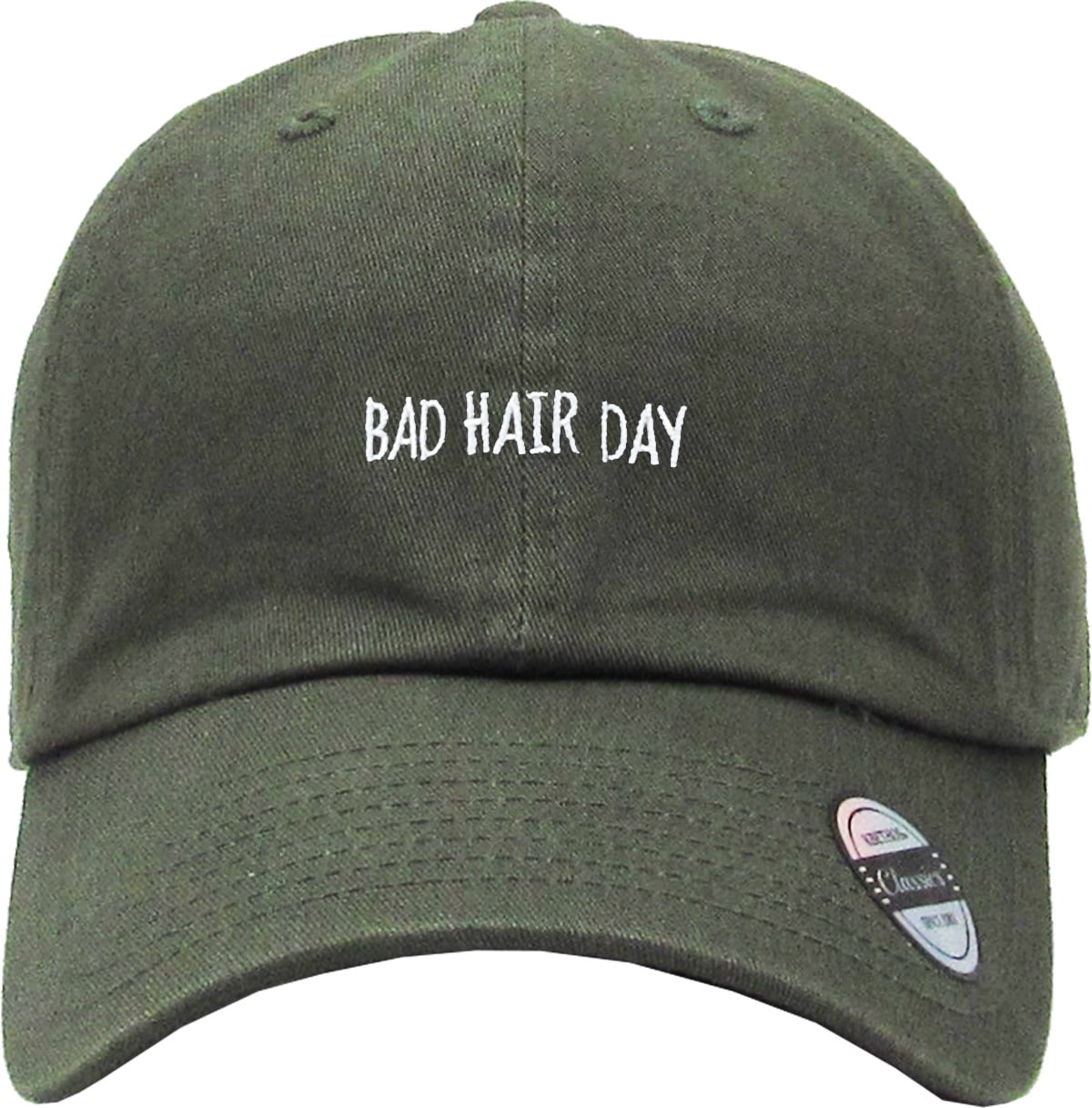 Bad Hair Day Medium Denim Dad Hat 
