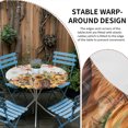 thumbnail image 2 of Orange Pumpkins Fall Round Tablecloth for 36-44 Inch Tables,Fitted Table Cover with Elastic Edge,Thanksgiving Maple Leaves Pastoral Waterproof Outdoor Table Cloth Protector for Patio Garden Dinner, 2 of 9